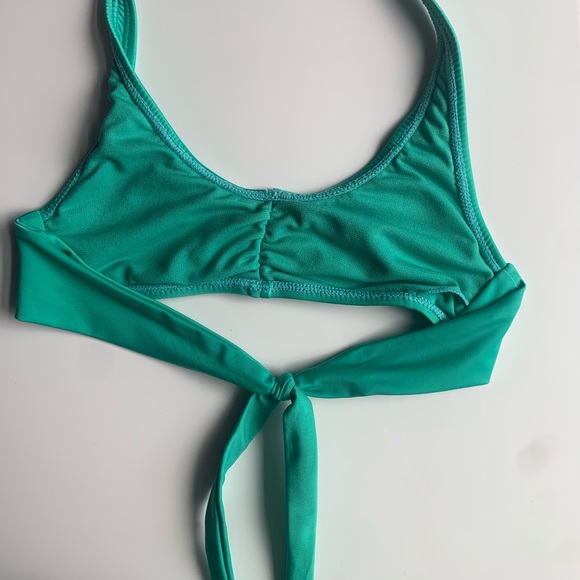 Teal Tie Up bathing suit! - Picture 2 of 2